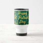 Glückliches St. Patrick’s Day Kleeblatt-Design Reisebecher (Mittel)