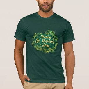 Glückliches St. Patrick’s Day Kleeblatt-Design T-Shirt