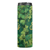 Glückliches St. Patrick’s Day Kleeblatt-Design Thermosbecher (Rückseite)