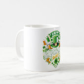 Glückliches St. Patrick’s Day Tasse – Glücksklee-K (Vorderseite Links)