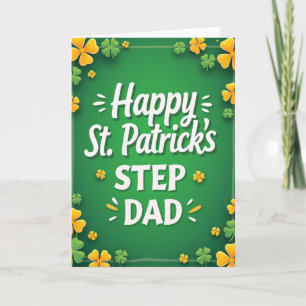 Glückliches St. Patrick Stiefvater-Karte Karte