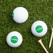 Glückliches St. Patrick's Day Grüner Kleeblatt-Mus Golfball (Insitu Gras)