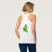 Glückliches St. Patricks-Hasen-Tanktop Tank Top (Rückseite Vollansicht)
