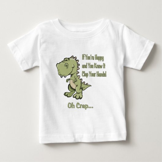 Glückliches T-Rex Baby T-shirt (Vorderseite)