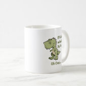 Glückliches T-Rex Kaffeetasse (VorderseiteRechts)
