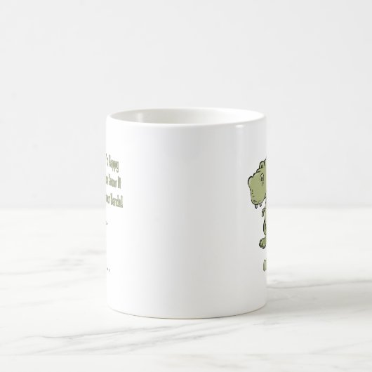 Glückliches T-Rex Kaffeetasse (Mittel)