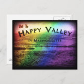 Glückliches Tal Massachusetts Postkarte (Vorne/Hinten)