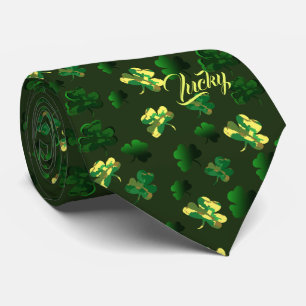 Glückliches Tarn-Shamrock-Design Krawatte