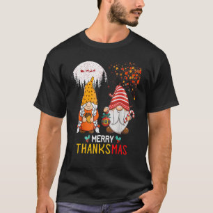Glückliches Thanksgiving frohe Weihnachten Glückwu T-Shirt
