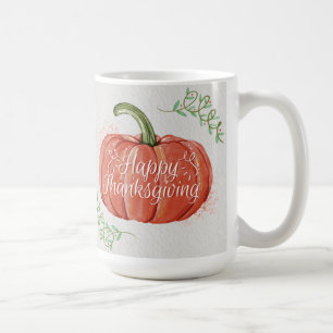Glückliches Thanksgiving - WC Pumpkin mit Word Ar Kaffeetasse