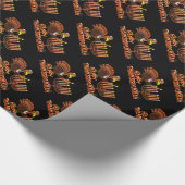 Glückliches Thanksgivukkah die Türkei Packpapier (Ecke)