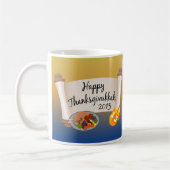 Glückliches Thanksgivukkah Dreidl 2013/die Türkei Kaffeetasse (Links)