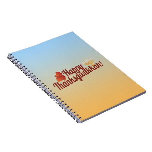 Glückliches Thanksgivukkah Menorah/Blatt Notizblock (Rechte Seite)