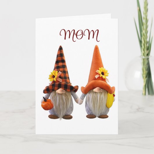 *GLÜCKLICHES THANKSGVING* *MAMA* Ferienkarte Feiertagskarte (Vorderseite)