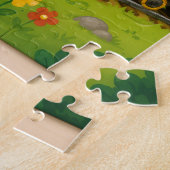 Glückliches Tierzug-Puzzle-Abenteuer Puzzle (Seite)