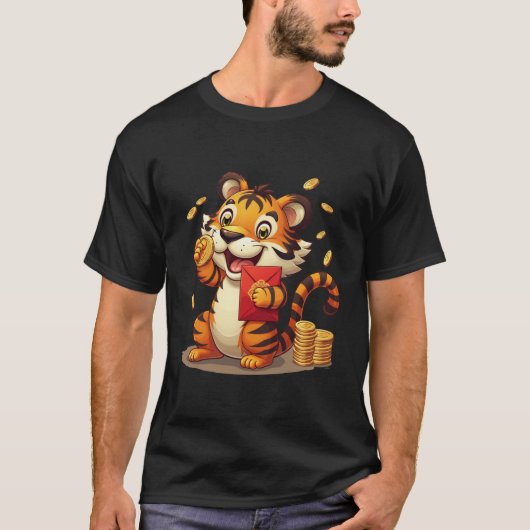 Glückliches Tiger Neues Jahr T-Shirt (Vorderseite)