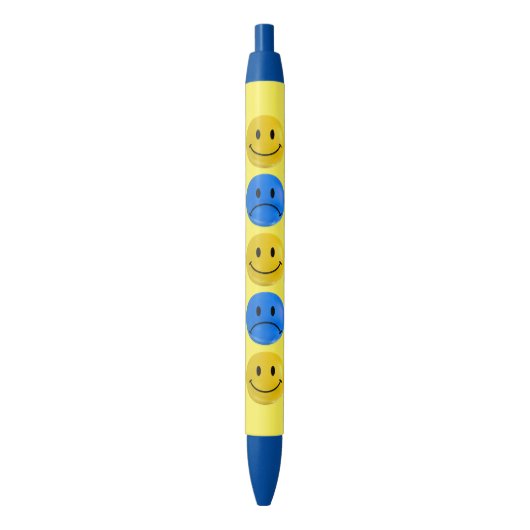 Glückliches trauriges Bi-polarer Stift (Vorderseite Vertikal)
