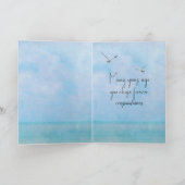 glückliches tropisches Fenster zum Jahrestag Karte (Innenseite)