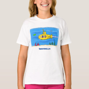 Glückliches U-Boot-Cartoon T-Shirt