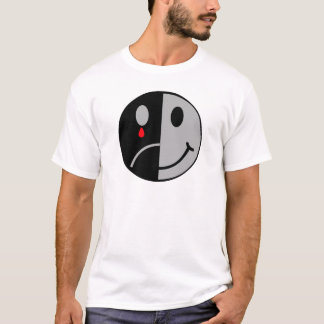 Glückliches u. trauriges Gesicht T-Shirt
