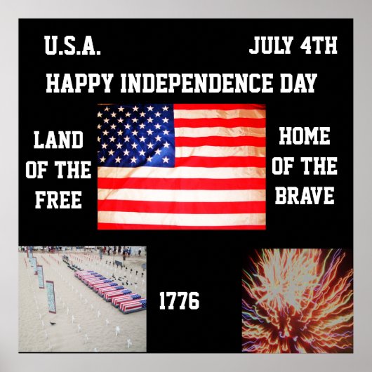 GLÜCKLICHES UNABHÄNGIGKEITSPOster Poster (Vorne)