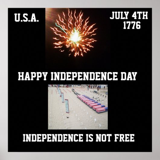 GLÜCKLICHES UNABHÄNGIGKEITSPOster Poster (Vorne)