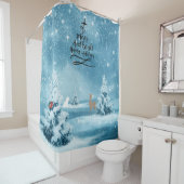 Glückliches Urlaubsangebot Duschvorhang (Beispiel)