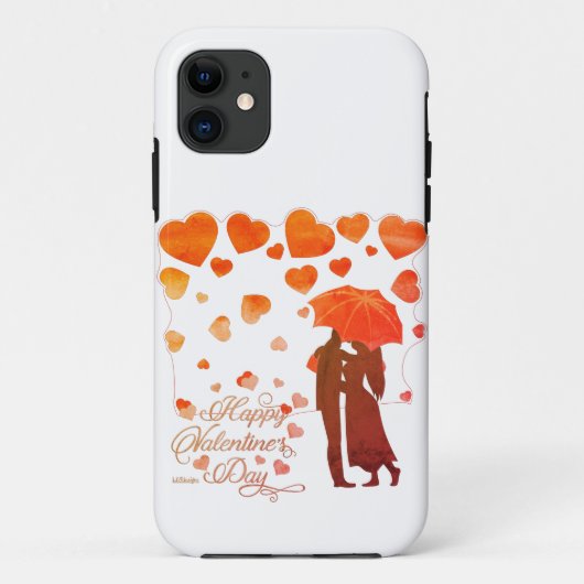 GLÜCKLICHES VALENTINENTAG Romantischer Valentinsta Case-Mate iPhone Hülle (Rückseite)