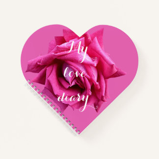 Glückliches Valentinsgeschenk hübsche heiße rosa R Notizblock