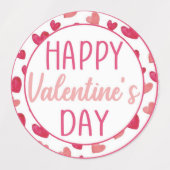 Glückliches Valentinstag Etiketten (Design 2)