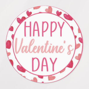 Glückliches Valentinstag Etiketten