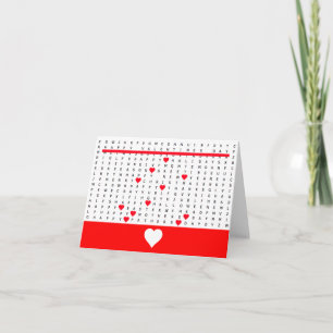 Glückliches Valentinstag-Wortsuchrätsel Karte 2