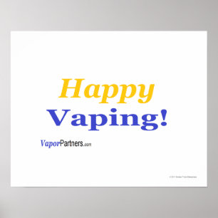 Glückliches Vaping Plakat für diesen besonderen