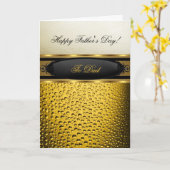 Glückliches Vatertag Bier Ale Gold Foto 2 Karte (Gelbe Blume)