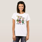 Glückliches veganes T-Shirt (Vorne ganz)