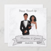 Glückliches verheiratetes Leben, Illustration, (Vorne/Hinten)