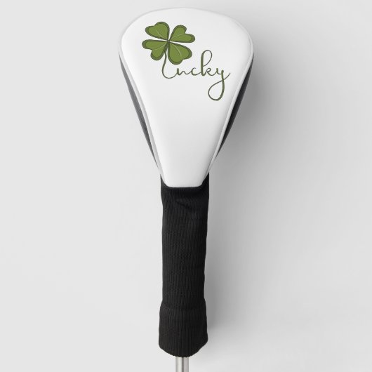 Glückliches Vierblatt Golf Headcover (Vorderseite)