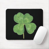 Glückliches vierblättriges Kleeblatt Kleeblatt Mousepad (Mit Mouse)