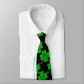 Glückliches vierblättriges Kleeblatt Krawatte (Gebunden)