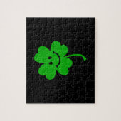 Glückliches vierblättriges Kleeblatt Puzzle (Vertikal)