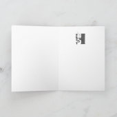 Glückliches Vintages musikalisches Skeleton Karte (Innenseite)