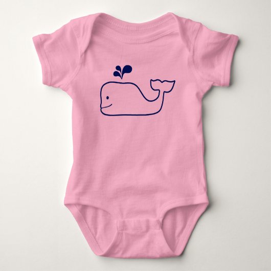 GLÜCKLICHES WAL-BABY-BODYSUIT-BALLETTRÖCKCHEN BABY STRAMPLER (Vorderseite)