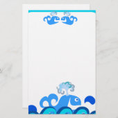 Glückliches Wal-Briefpapier! Briefpapier (Vorne/Hinten)