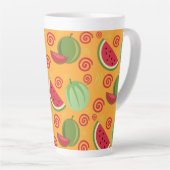 Glückliches Wassermelonenmuster Milchtasse (Rechte Ecke)