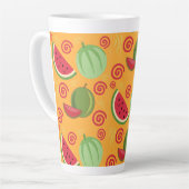 Glückliches Wassermelonenmuster Milchtasse (Linke Ecke)