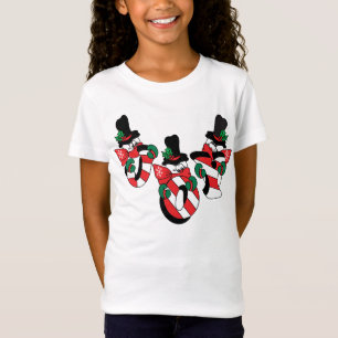 Glückliches Weihnachten der Freude-Schneemann-  T-Shirt