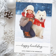 Glückliches Weihnachten Frohe Howlidays Moderner H