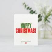 Glückliches Weihnachten - jetzt, wo meine (Stehend Vorderseite)