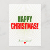 Glückliches Weihnachten - jetzt, wo meine (Vorderseite)