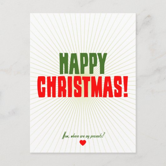 Glückliches Weihnachten - jetzt, wo meine (Vorderseite)